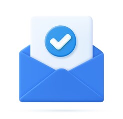 Envelope with paper documents icon.