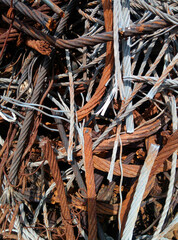 Scrap wire texture background