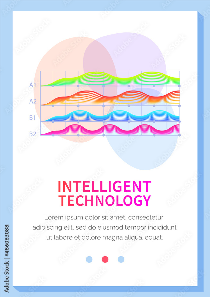 Poster intelligent technology hud interactive panel. data screen with charts, diagrams. futuristic ui infog