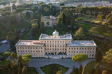 Fototapeta premium Vatican. photo from the top of the dome of St. Peter's Basilica. Italy.