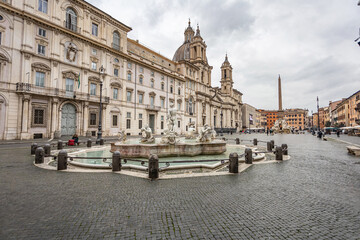 Naklejka na ściany i meble Piazza Navona in Rome. travel. Italy