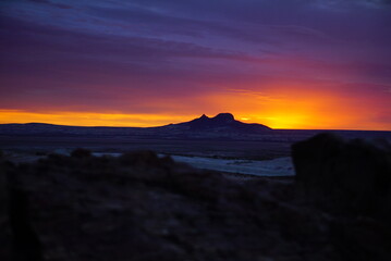 Atardecer en Bosques Petrificados 