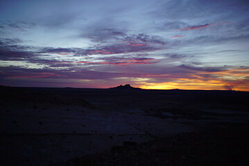 Atardecer en Bosques Petrificados 