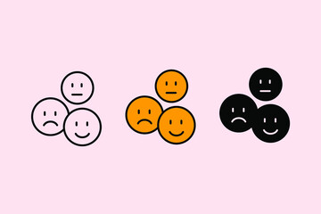 emoticon icons  symbol vector elements for infographic web