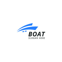 simple boat logo vector design template, modern boat logo vector design inspiration.