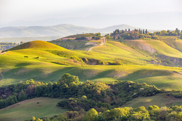 Fototapeta premium Rural rolling landscape view in Italy