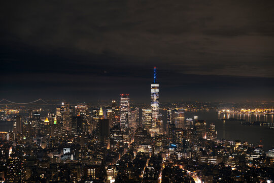 New York Skyline At Night