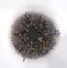 Circular 360 panorama of Manhattan