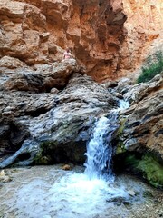 waterfall in the mountains