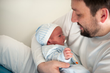 Man as a happy and loving father with