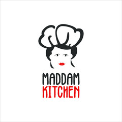 Food industry chef logo design graphic template ideas