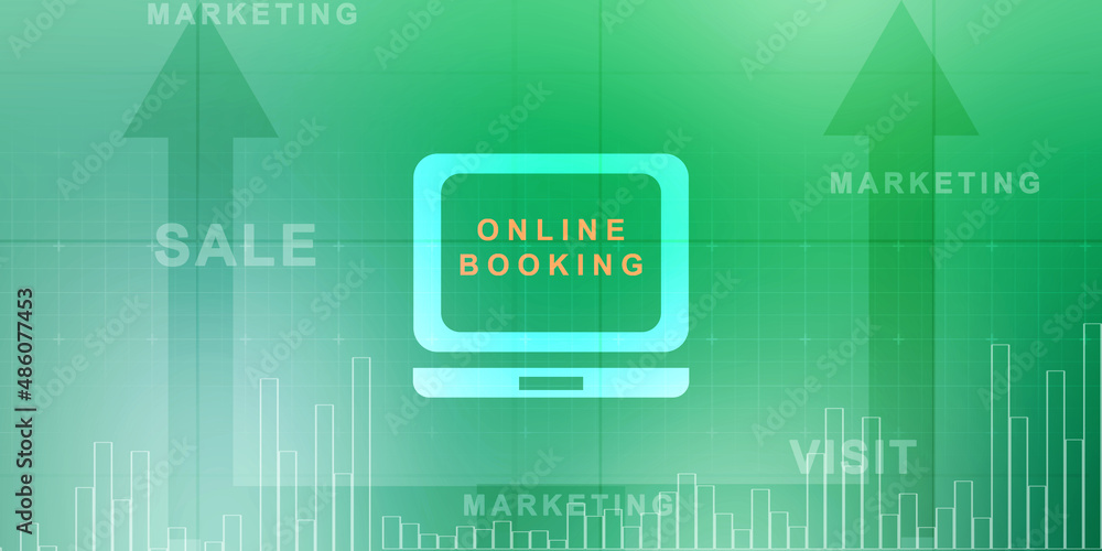Poster 2d digital abstract business networking background