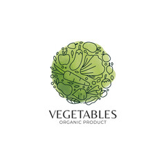 fresh fruit and vegetables logo design