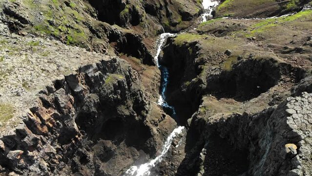 Aerial view of the landscape at Putorana plateau