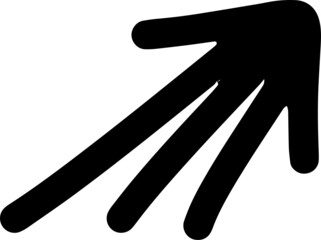arrow hand draw icon
