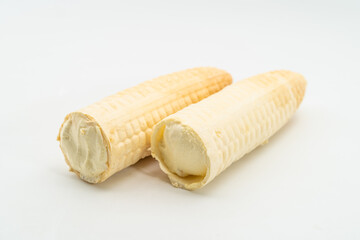 Corn waffle cold drink on monochrome background