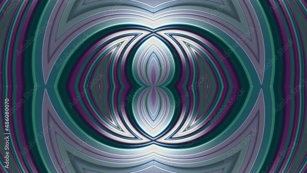 Poster futuristic kaleidoscope weave 3d render of stripes in abstract hypnotic tracery. geometric mandala w