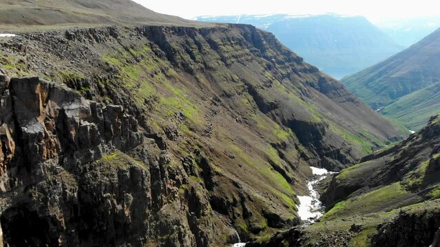 Aerial view of the landscape at Putorana plateau