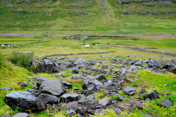 Das Tal Heydalur - Island