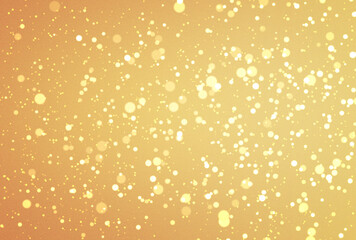 背景素材_イルミネーション_オレンジ