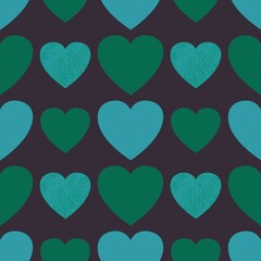 Seamless valentines pattern with hearts for postcard and gifts and cards 