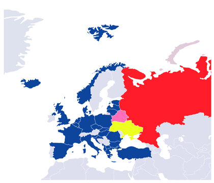 NATO OTAN and Ukraine vs Russia and Belarus 