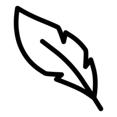 Quill Flat Icon Isolated On White Background