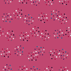 Vintage dots seamless pattern. Minimalist decoration background.
