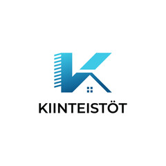 LETTER K REAL ESTATE HOME BUSINESS BRAND MODERN DESIGN
