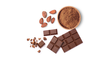 chocolate and coffee beans