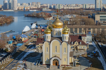 Obraz premium Russia, Moscow, Nagatinsky Zaton district, Spiridon Trimifuntsky Temple