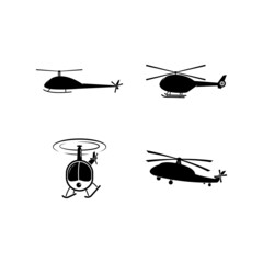 helicopter vector design ilustration logo