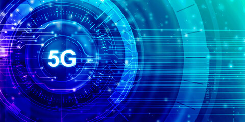 Obraz premium 2d rendering 5G Network 5G Connection 
