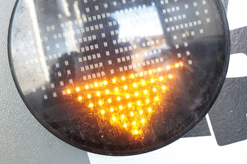 led anzeige in waschanlage unter plexiglas