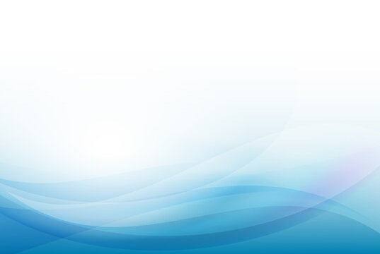 Elegant wavy blue abstract background. Smooth wavy lines in blue.