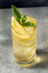 Boozy Refreshing Green Tea Highball Cocktail
