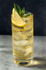 Boozy Refreshing Green Tea Highball Cocktail
