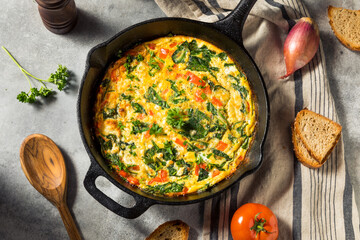 Homemade Egg and Spinach Frittata