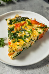 Homemade Egg and Spinach Frittata