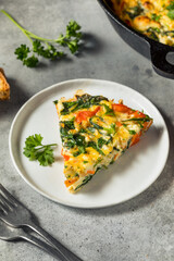 Homemade Egg and Spinach Frittata