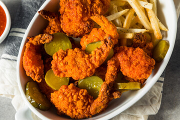 Homemade Nashville Hot Fried Shrimp