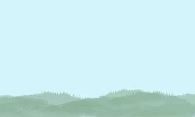Background azzurro cielo con texture erba verde
