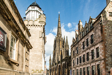 Fototapeta premium view of the town country, Edinburgh, Scotland