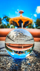 glass globe with drops