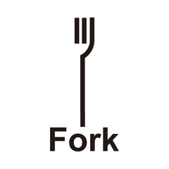 fork icon vector illustration sign