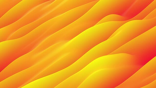 Slowly Flowing Red and Orange Gradient Waves