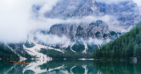 snow covered mountains