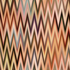Indonesia space dyed gradient ikat pattern. Seamless colorful variegated zig zag effect. Retro 1970 s fashion fashion print background - obrazy, fototapety, plakaty