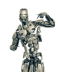 cyborg is saying i am the guy trust me