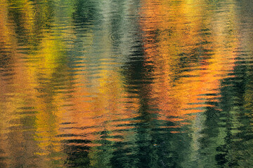reflet de l'automne sur le lac